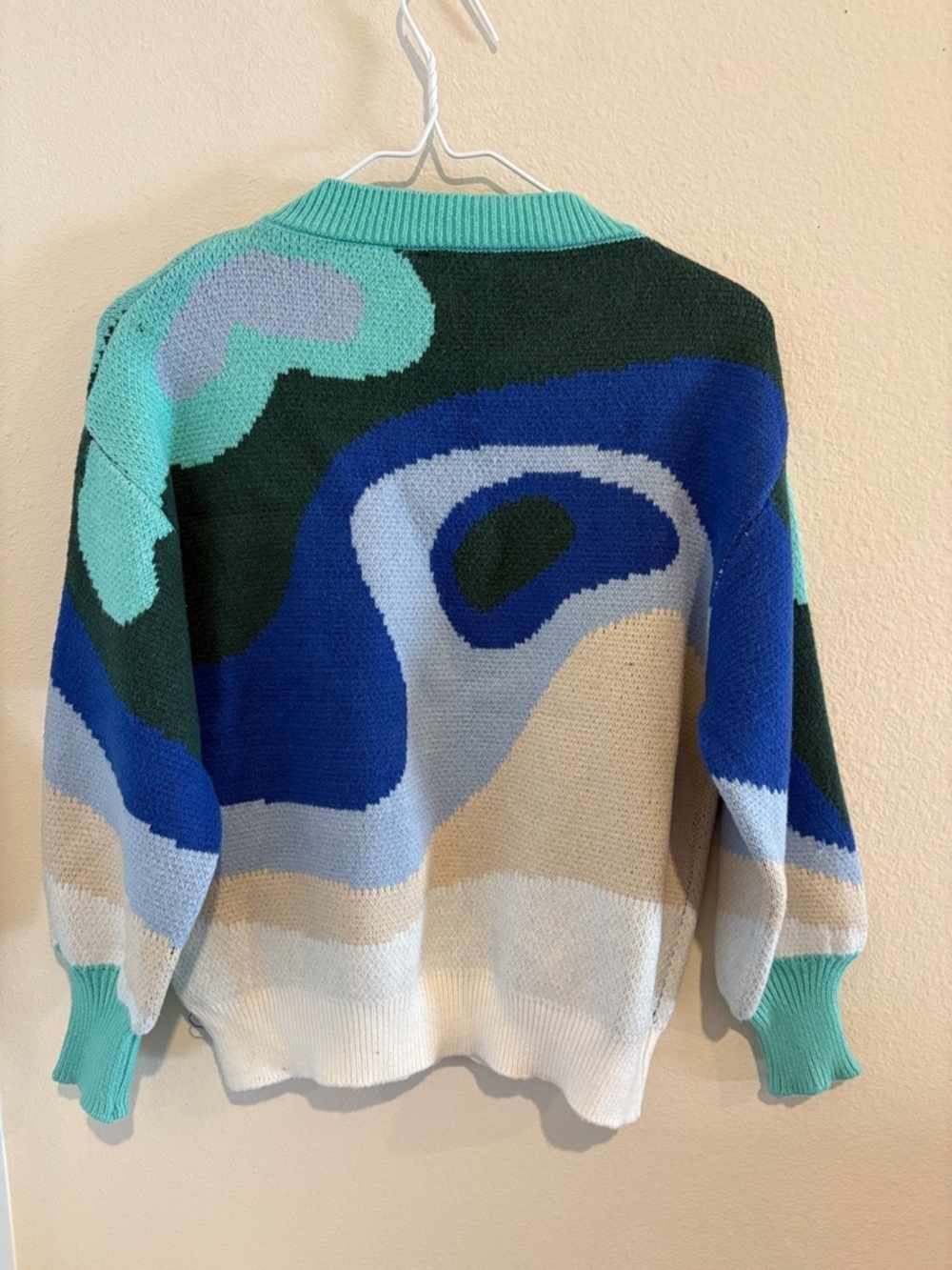 Colorful Abstract Pattern Sweater | Size S/M - Picture 3 of 4